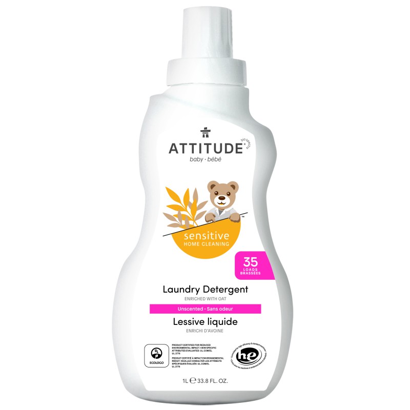 ATTITUDE/ატიტუდ-ის Sensitive Skin Baby ბავშვის სარეცხი საშუალება მგრძნობიარე კანისთვის 1000მლ