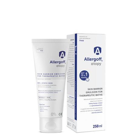 Specjalistyczna linia dla alergikówAllergoff Skin Barrier Emulsion - image ALLEGOFF® SKIN BARRIER EMULSION FOR THERAPEUTIC BATHS